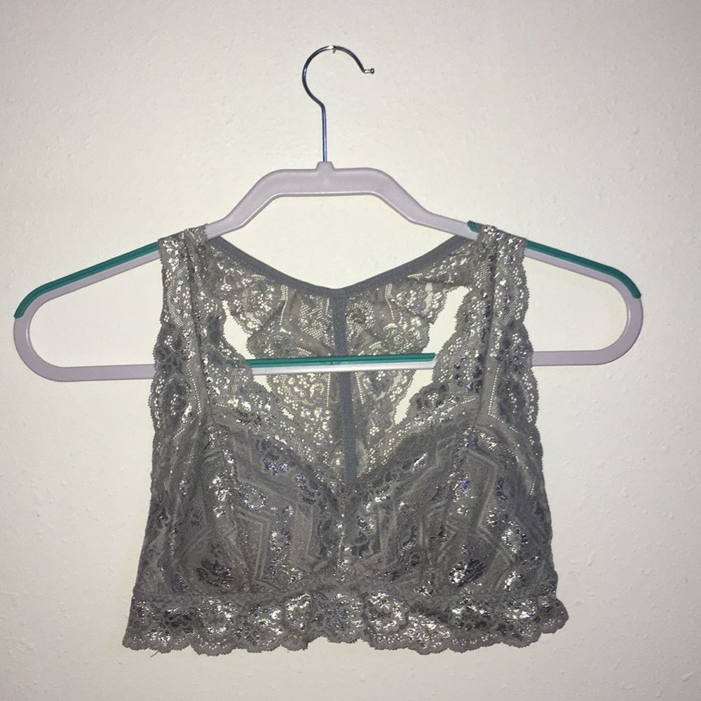 Grey laced bralett